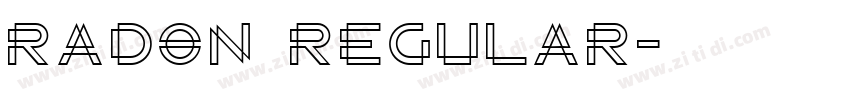Radon Regular字体转换 Radon Regular字体转换